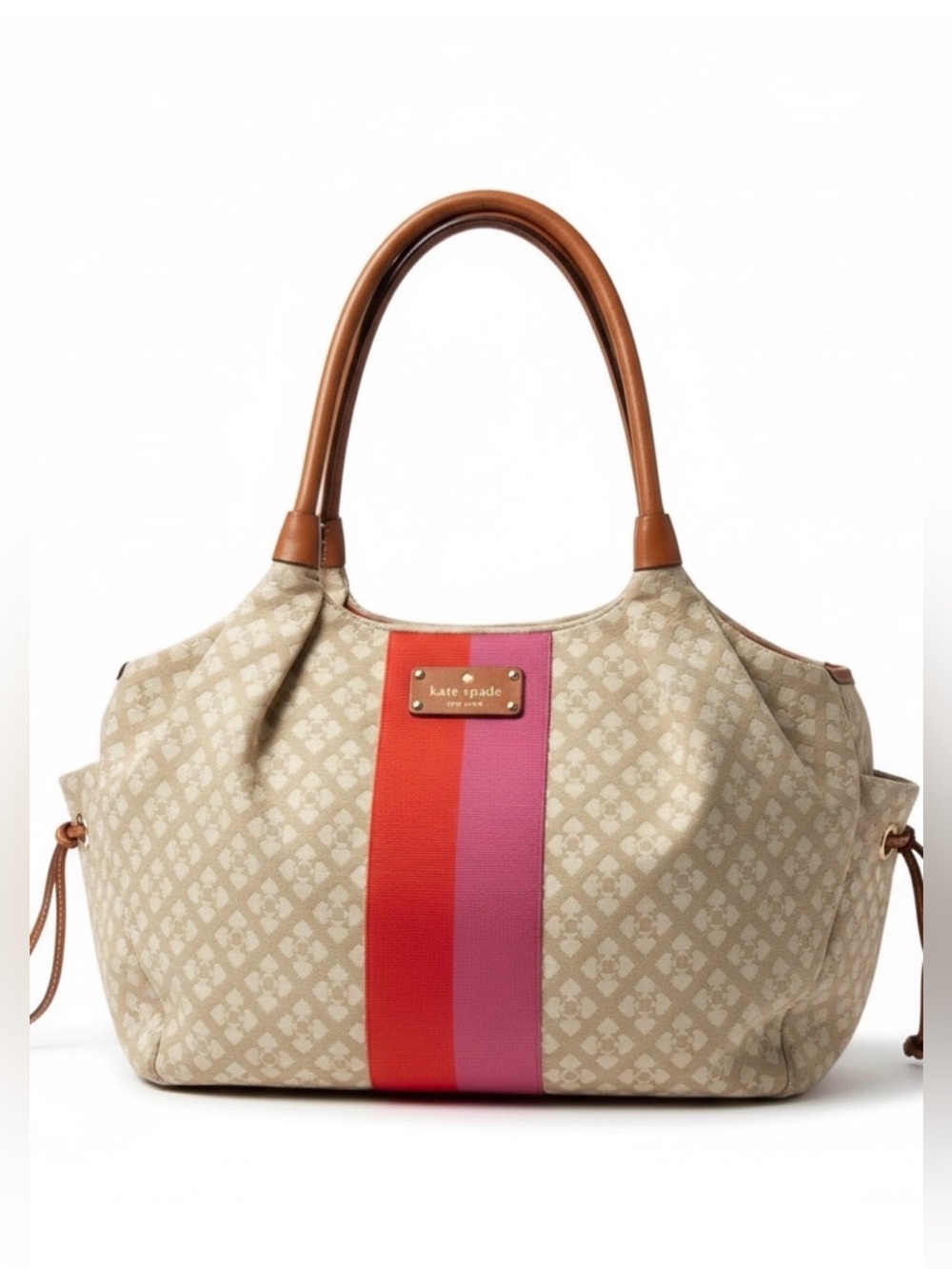 Kate Spade Classic Canvas Stevie Diaper Baby Shoulder Bag